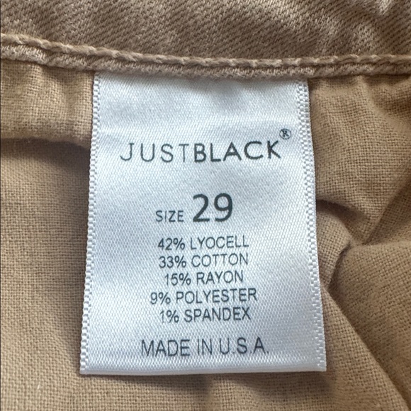 Just Black Tan Denim Jeans Beige size 29 - Picture 5 of 5